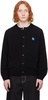 Black Significant Tag Cardigan