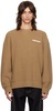 Tan MS Crewneck Sweater