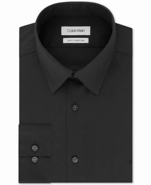 Calvin Klein Men's Dress Shirt Slim Fit Stretch Flex Collar