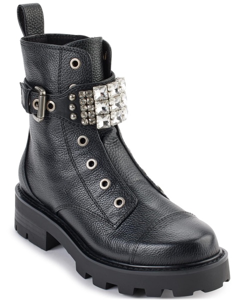 maeva  womens zipper lug sole booties