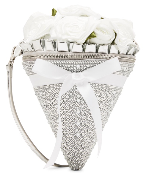 Betsey Johnson Somethin New Bouquet Crossbody, White