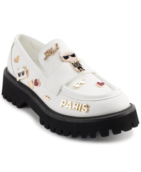 Karl Lagerfeld Paris Women's Avah Studs Dress F Loafer