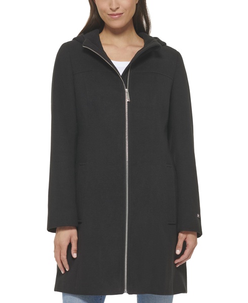 Women's Belted Hooded Coat