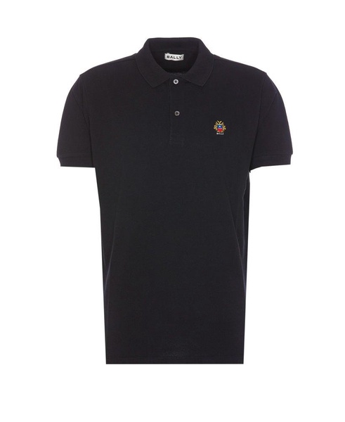 Bally Logo Embroidered Straight Hem Polo Shirt