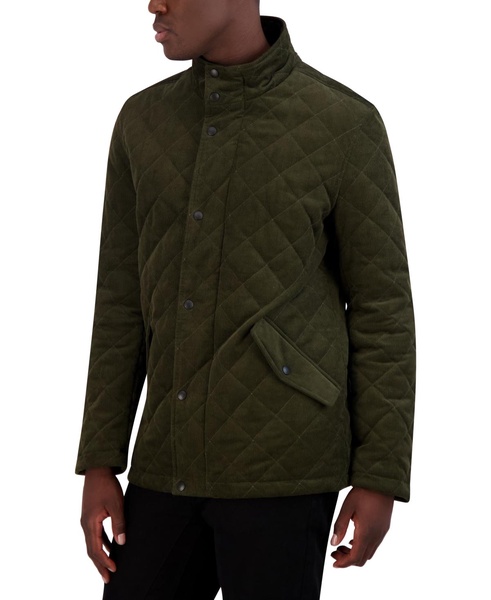 Men's Diamond-Quilted Corduroy Jacket