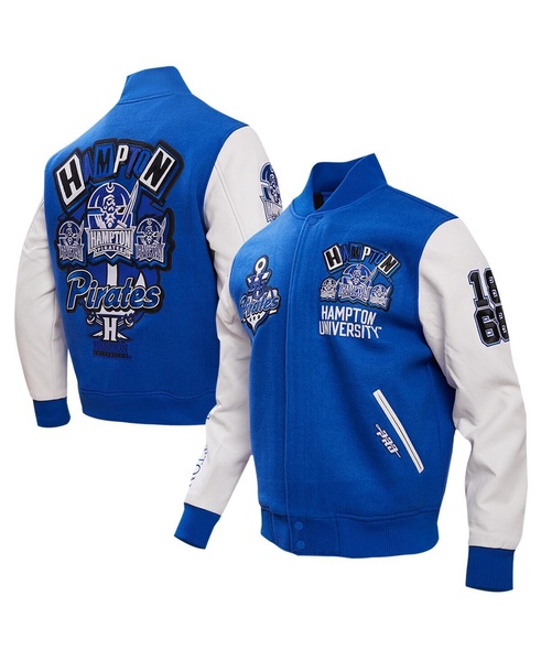 Men's Royal Hampton Pirates Homecoming Varsity Full-Snap Jacket