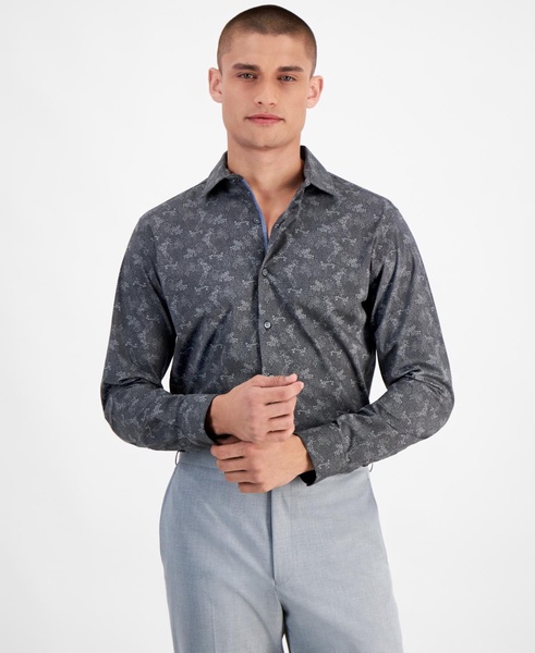 Men's Slim-Fit Rain Floral Dress Shirt, Created for Macy's