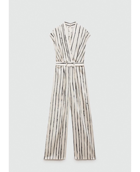 Women's Satin Stripes Jumpsuit