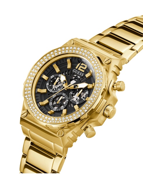 Men's Multi-Function Gold-Tone Stainless Steel Watch 48mm