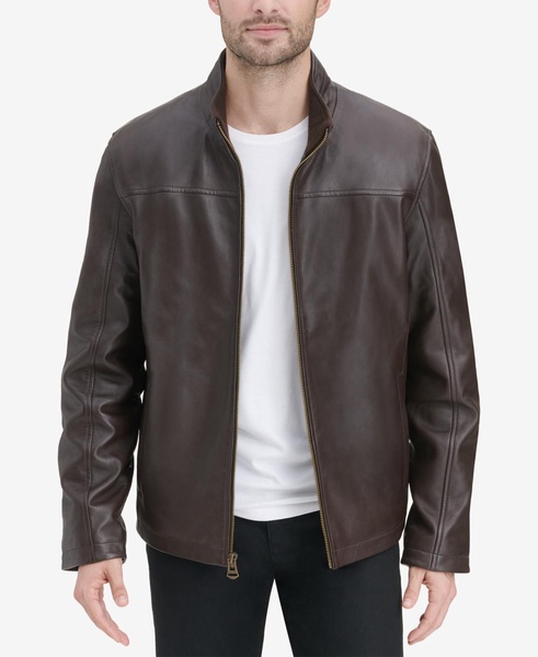 Men's Smooth Leather Jacket, Created for Macy's