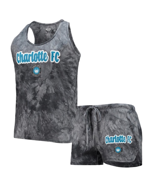 Women's Charcoal Charlotte FC Billboard Tank Top Shorts Sleep Set