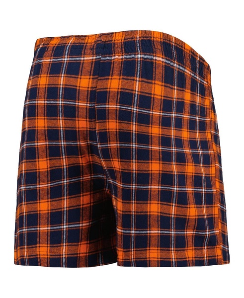 Men's Navy and Orange Chicago Bears Ledger Flannel Boxers