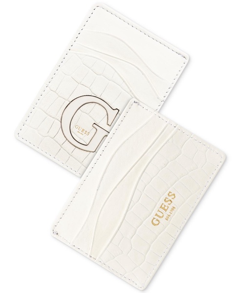 Men's Senda Croc-Embossed Leather RFID Card Case 