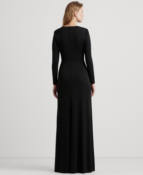 Women's Twisted Long-Sleeve Gown