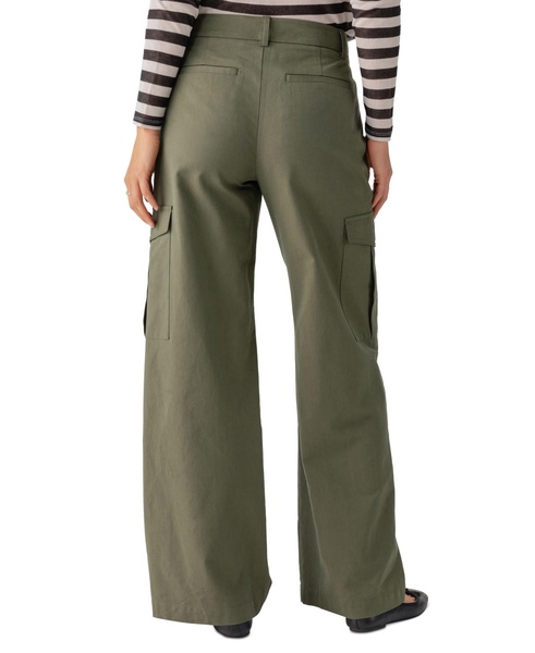 Women's Frankie Wide-Leg Pleated Cargo Pants