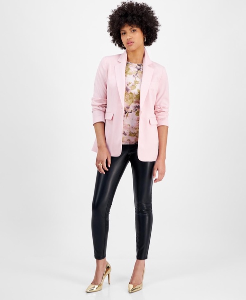 Women's Bi-Stretch One-Button Blazer, Exclusively at Macy's