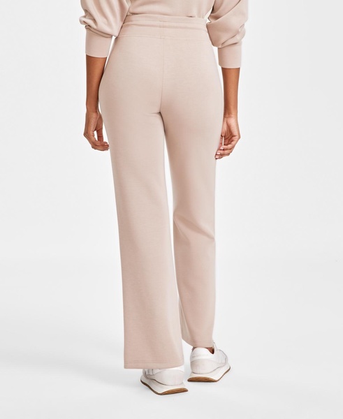 Women's Scuba Wide-Leg Tie-Waist Pants, Created for Macy's 