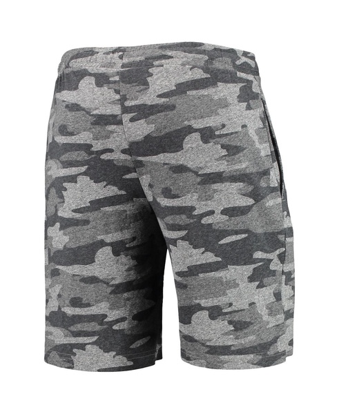 Men's Charcoal and Gray Army Black Knights Camo Backup Terry Jam Lounge Shorts