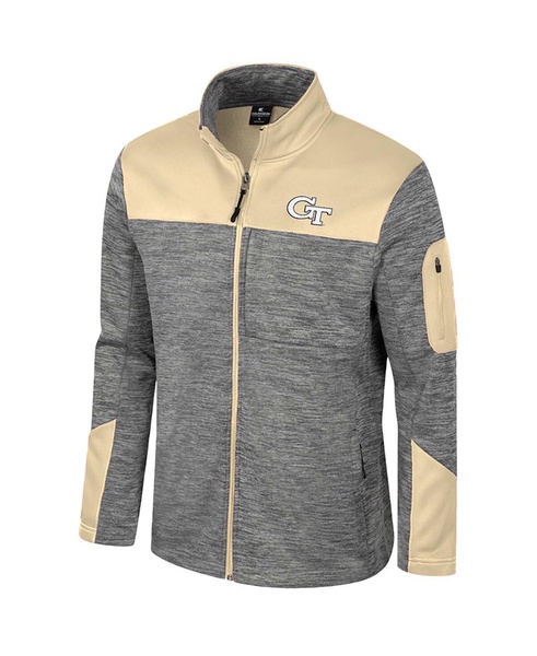 Men's Gray/Gold Georgia Tech Yellow Jackets Guard Full-Zip Jacket