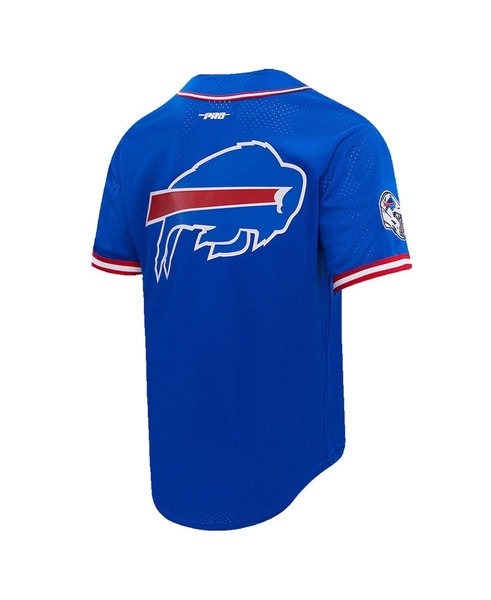 Men's Josh Allen Royal Buffalo Bills Baseball Player Button-Up Shirt