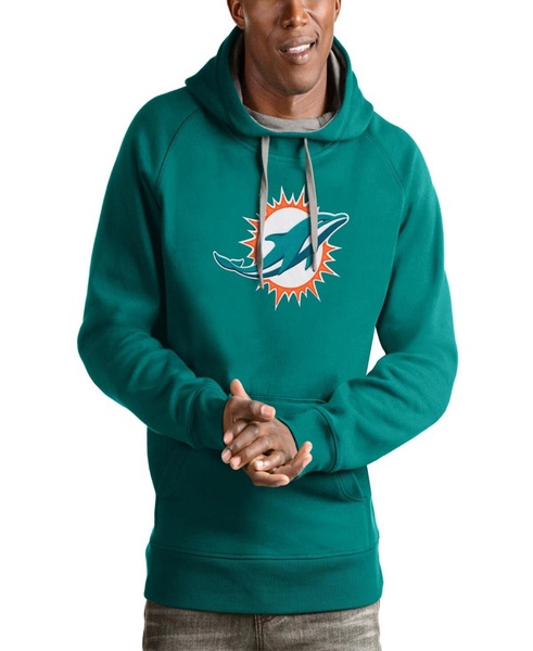 Men's Aqua Miami Dolphins Victory Pullover Hoodie