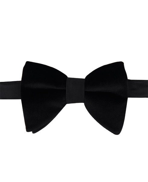 Men's Oversized Velvet Solid Bow Tie, Created for Macy's