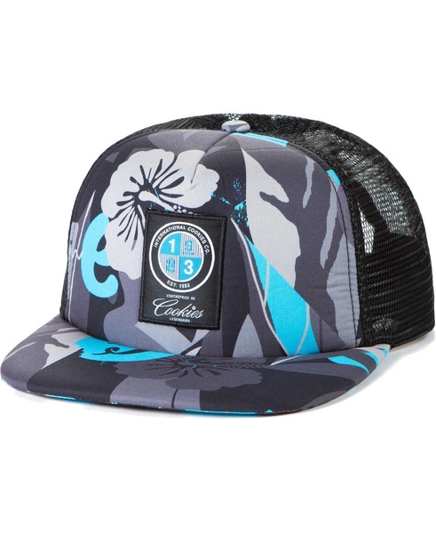 Men's Clothing Black Corsica All-Over Print Trucker Snapback Hat