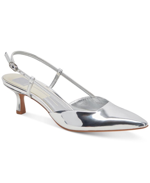 Women's Odela Pointed-Toe Slingback Kitten-Heel Pumps