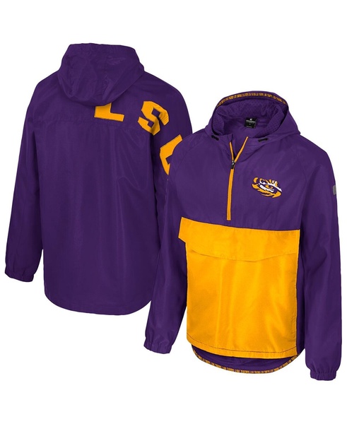 Men's Purple LSU Tigers Reloaded Anorak Half-Zip Jacket