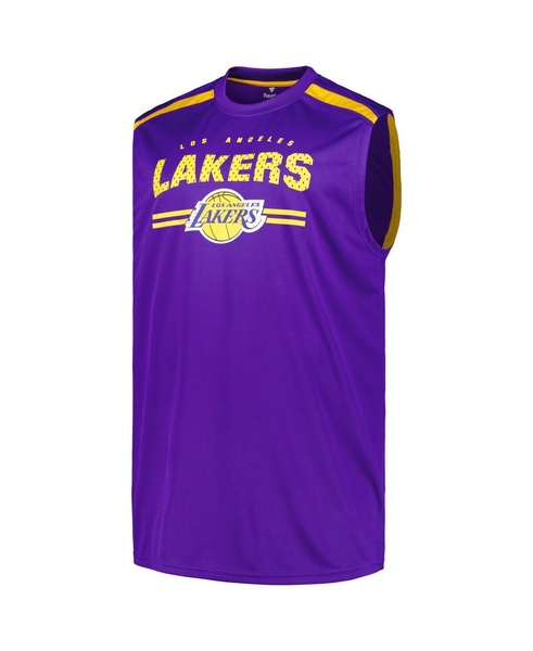 Men's Purple Los Angeles Lakers Big Tall Birdseye Muscle Tank Top