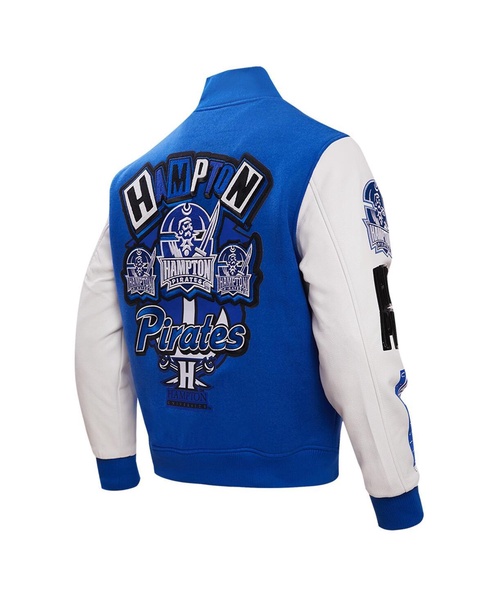 Men's Royal Hampton Pirates Homecoming Varsity Full-Snap Jacket