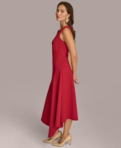 Donna Karan Women's High-Low Scuba A-Line Dress