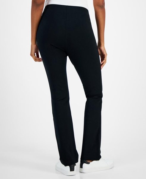 Women's Front-Zip Ponté-Knit Pants, Created for Macy's