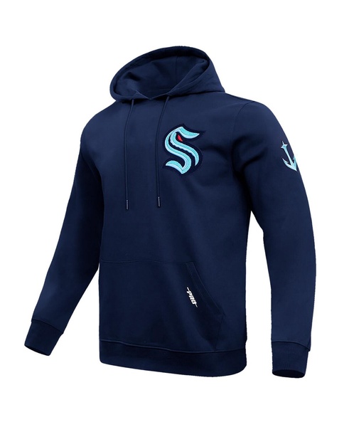 Men's Navy Seattle Kraken Classic Pullover Hoodie