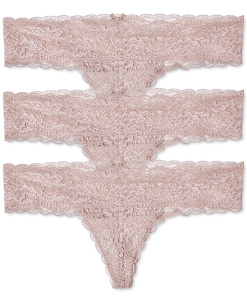 Women's Obsessed Super Soft Low Rise Women's Lace Thong 3Pack