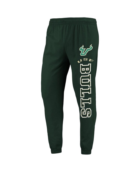 Men's Green, Heather Charcoal South Florida Bulls Meter Long Sleeve Hoodie T-shirt and Jogger Pajama Set