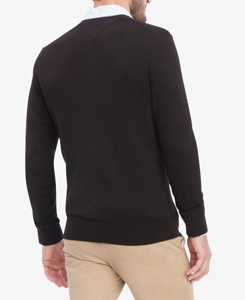 Men's Essential Solid V-Neck Sweater