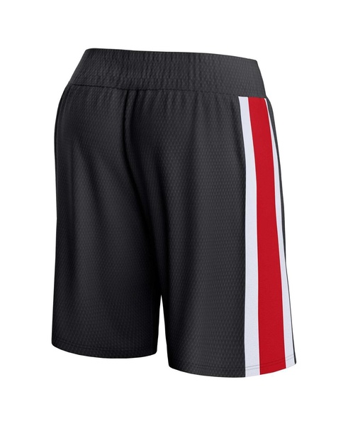 Men's Black Portland Trail Blazers Referee Iconic Mesh Shorts