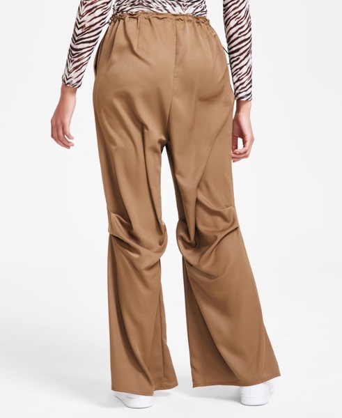 Women's High-Rise Wide-Leg Seamed Pants, Exclusively at Macy's