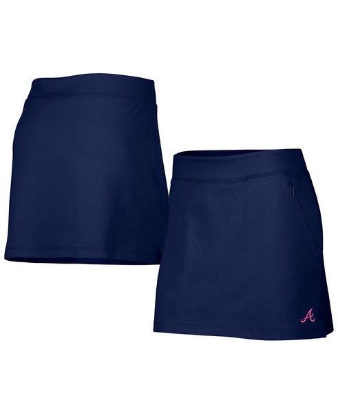 Women's Navy Atlanta Braves Aubrey Skort