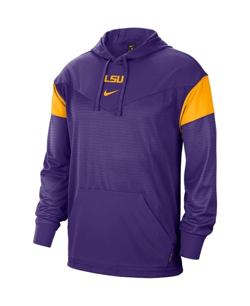 Men's Purple LSU Tigers Sideline Jersey Pullover Hoodie