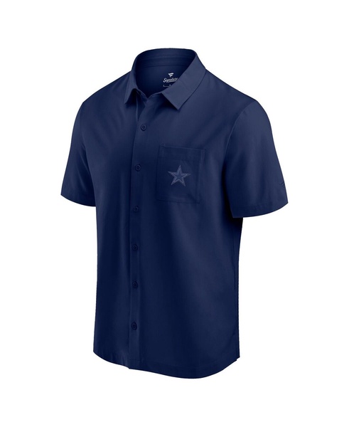 Men's Navy Dallas Cowboys Front Office Button-Up Shirt