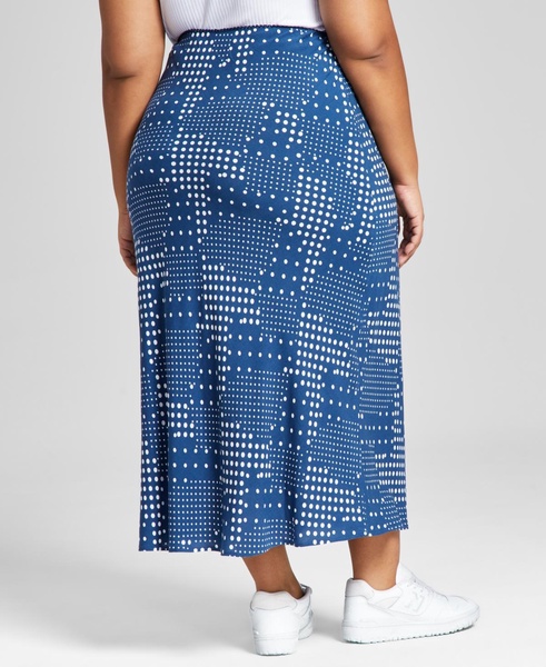 Plus Size Polka Dot Maxi Skirt, Created for Macy's