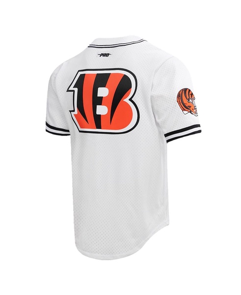 Men's Joe Burrow White Cincinnati Bengals Baseball Player Button-Up Shirt