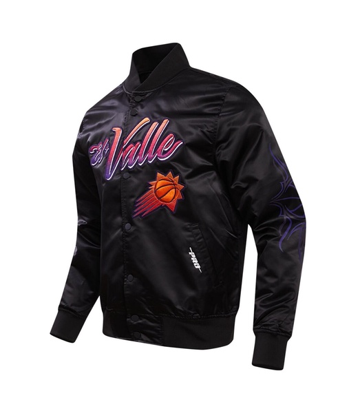 Men's Black Phoenix Suns 2023/24 City Edition Satin Full-Snap Jacket