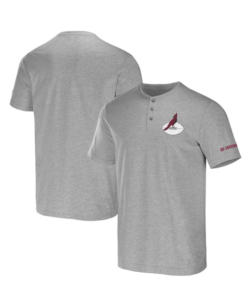 Men's NFL x Darius Rucker Collection by Heather Gray Arizona Cardinals Henley T-shirt