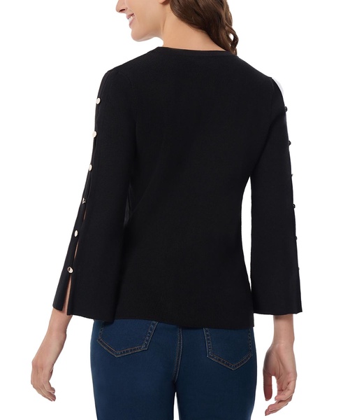 Women's Peek-a-Boo-Sleeve Sweater