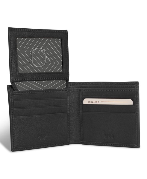 Men's Onyx Collection Leather Top Wing Wallet