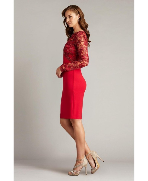 Women's Ena Embroidered Tulle & Crepe Cocktail Dress