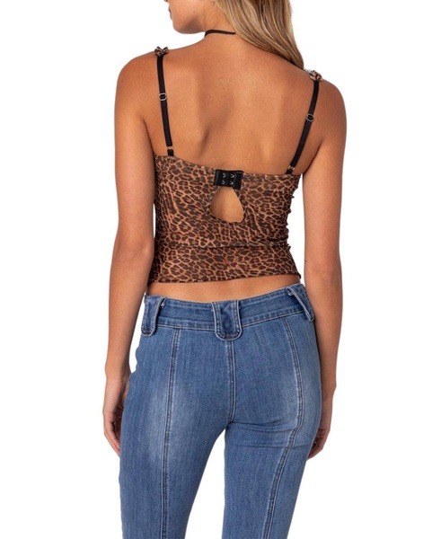 Women's Lidia Sheer Mesh Bra Top